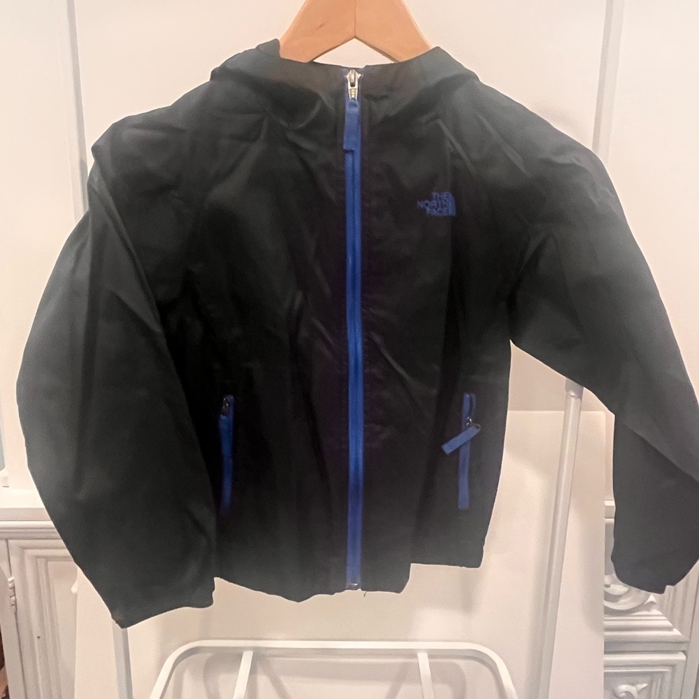 The North Face Kids Spring Jacket - Black with Blue Zipper/Logo
